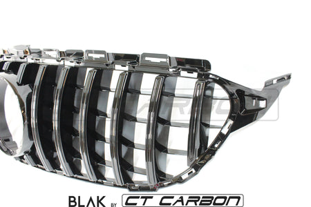 BLAK BY CT GRILLE MERCEDES W205 C CLASS 2019+ BLACK GRILLE (WITH CAMERA) - BLAK BY CT CARBON