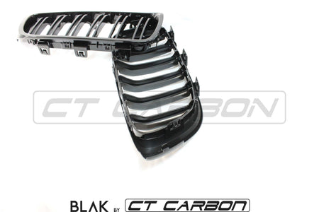 BLAK BY CT Splitter BMW M4 F82 / F83 & F32 4 SERIES DOUBLE SLAT BLACK GRILLES - BLAK BY CT CARBON