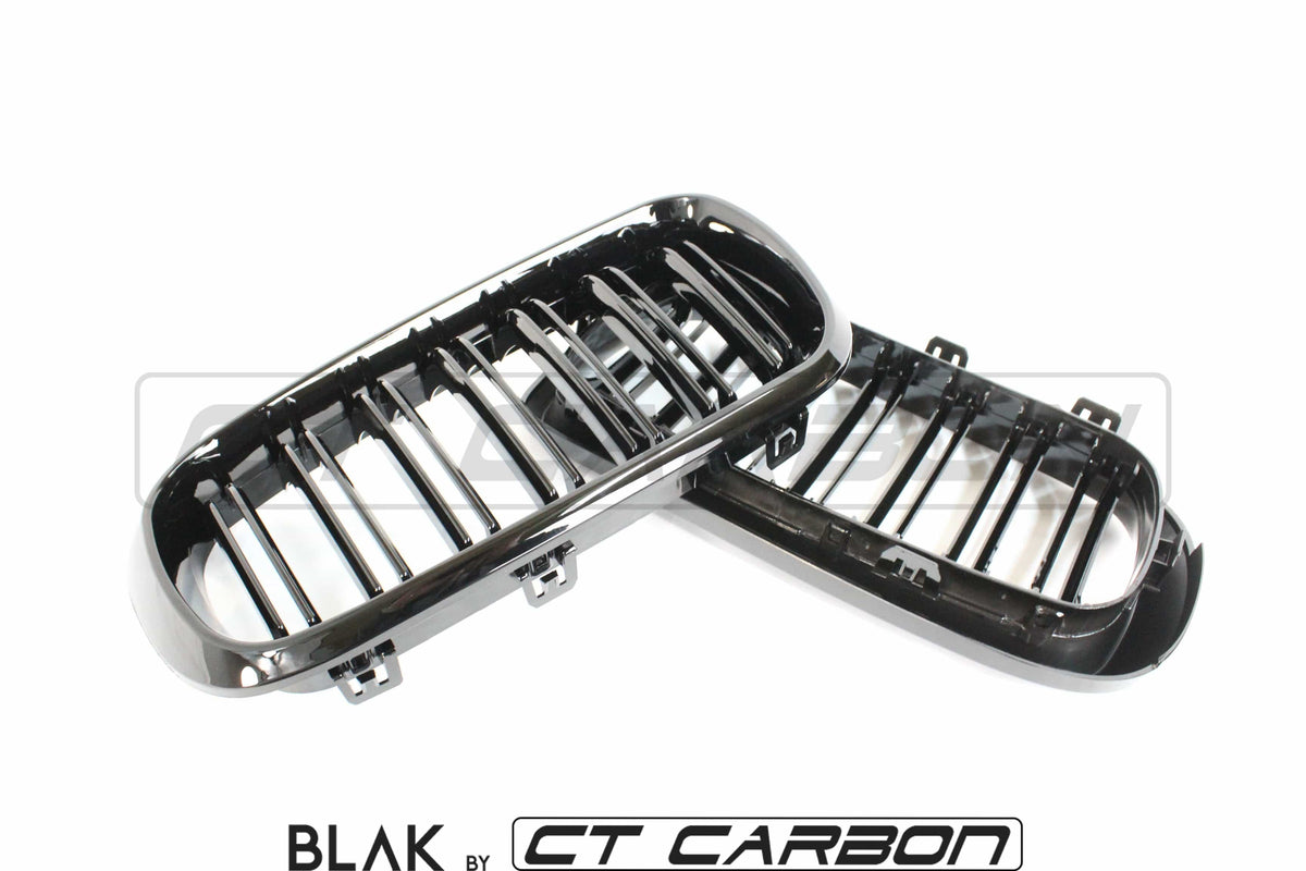 BLAK BY CT Splitter BMW X5M/X6M F16 & F15 DOUBLE SLAT GRILLES - BLAK BY CT CARBON