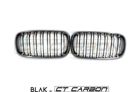 BLAK BY CT Splitter BMW X5M/X6M F16 & F15 DOUBLE SLAT GRILLES - BLAK BY CT CARBON