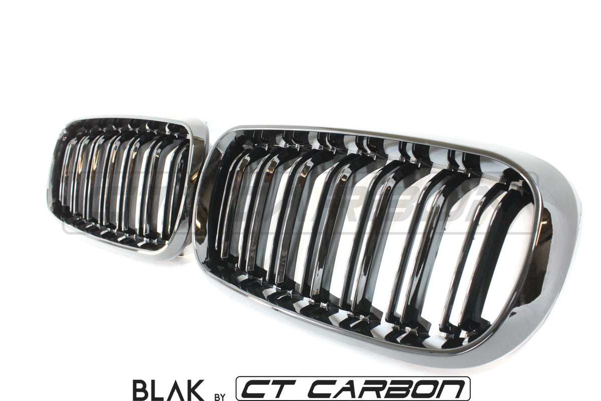 BLAK BY CT Splitter BMW X5M/X6M F16 & F15 DOUBLE SLAT GRILLES - BLAK BY CT CARBON
