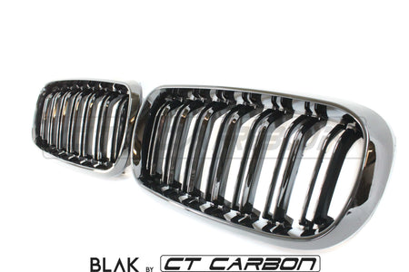 BLAK BY CT Splitter BMW X5M/X6M F16 & F15 DOUBLE SLAT GRILLES - BLAK BY CT CARBON
