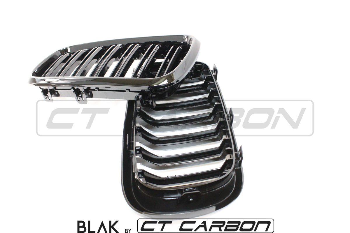 BLAK BY CT Splitter BMW X5M/X6M F16 & F15 DOUBLE SLAT GRILLES - BLAK BY CT CARBON