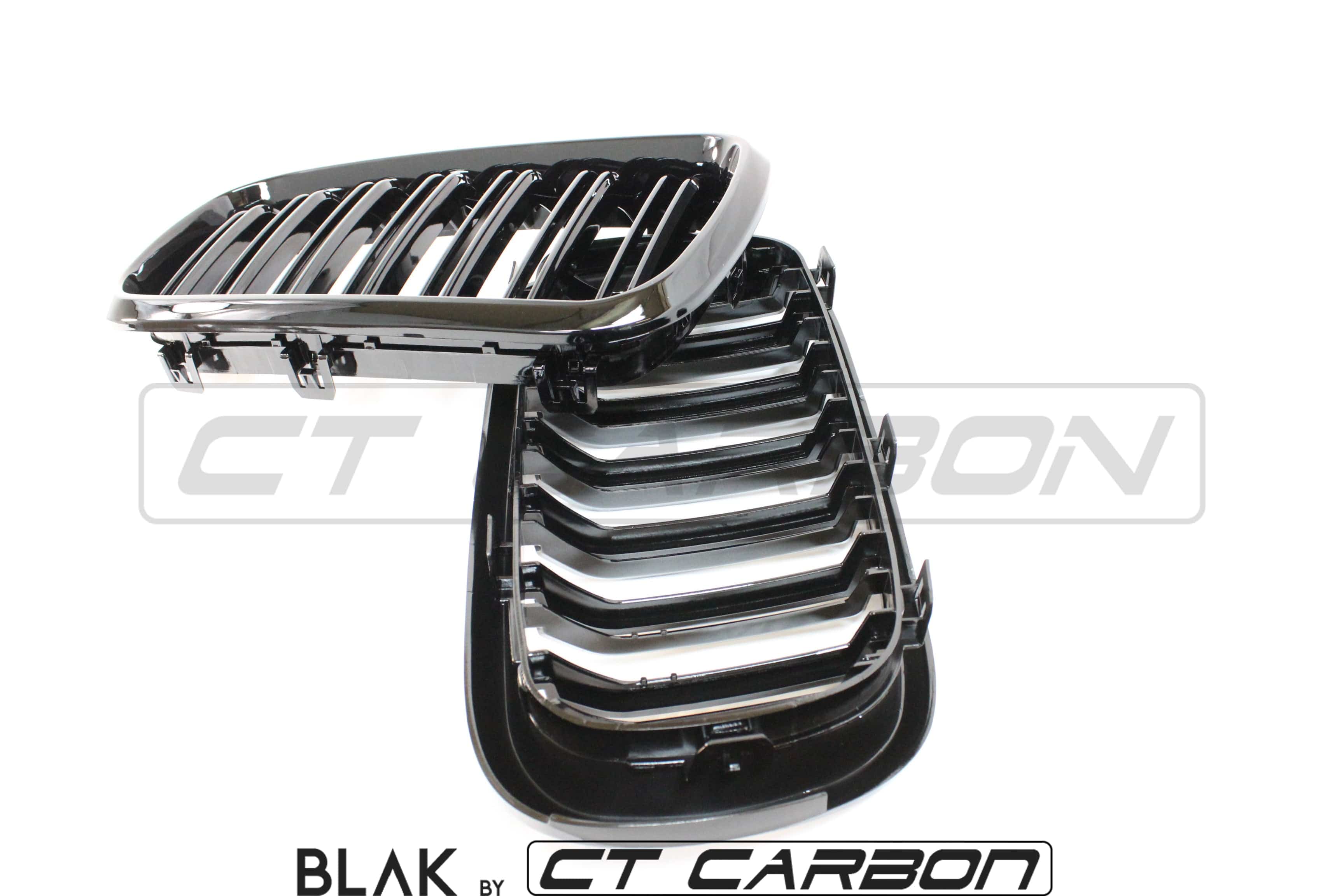 BLAK BY CT Splitter BMW X5M/X6M F16 & F15 DOUBLE SLAT GRILLES - BLAK BY CT CARBON