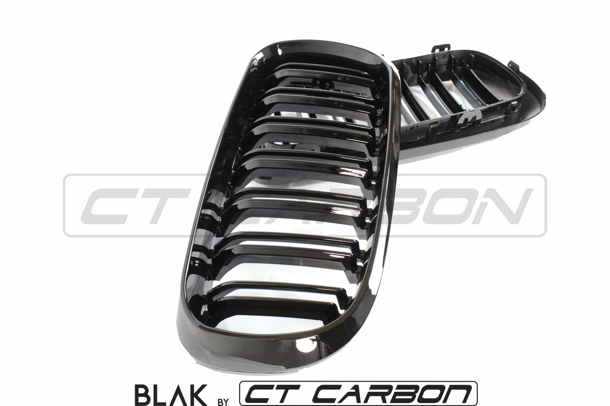 BLAK BY CT Splitter BMW X5M/X6M F16 & F15 DOUBLE SLAT GRILLES - BLAK BY CT CARBON