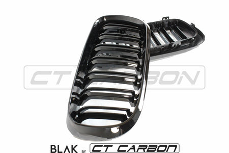 BLAK BY CT Splitter BMW X5M/X6M F16 & F15 DOUBLE SLAT GRILLES - BLAK BY CT CARBON