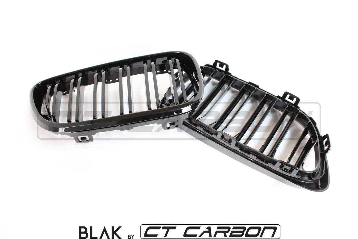 BLAK BY CT Vehicles & Parts BMW M2 F87 & F22 2 SERIES DOUBLE SLAT BLACK GRILLES