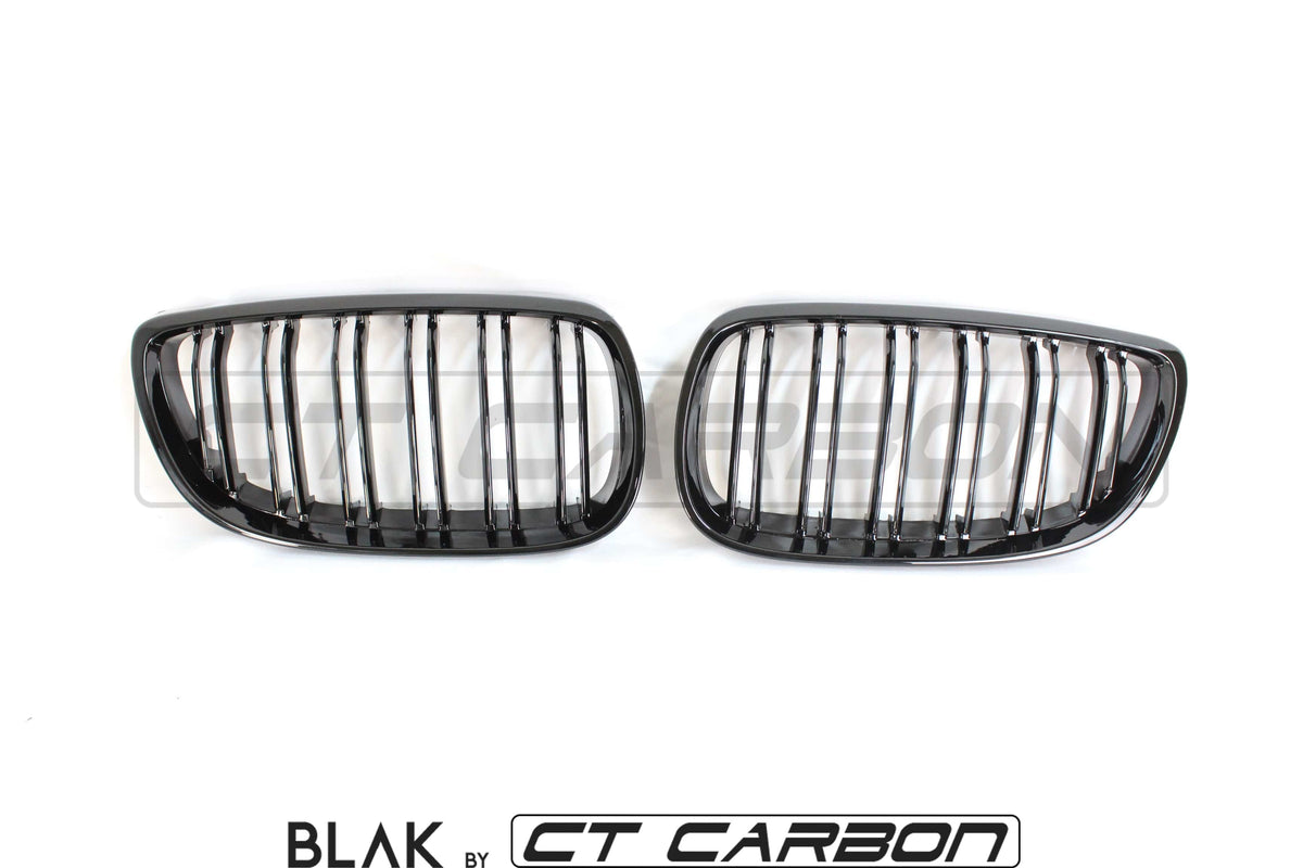 BLAK BY CT Vehicles & Parts BMW M3 / 3 SERIES E92/E93 DOUBLE SLAT BLACK GRILLES - BLAK BY CT CARBON