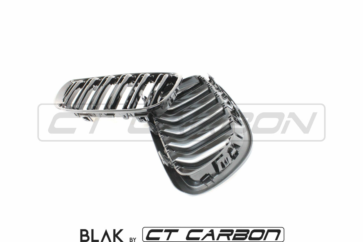 BLAK BY CT Vehicles & Parts BMW M3 / 3 SERIES E92/E93 DOUBLE SLAT BLACK GRILLES - BLAK BY CT CARBON