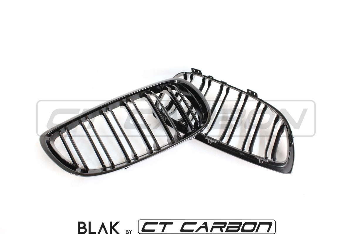 BLAK BY CT Vehicles & Parts BMW M3 / 3 SERIES E92/E93 DOUBLE SLAT BLACK GRILLES - BLAK BY CT CARBON