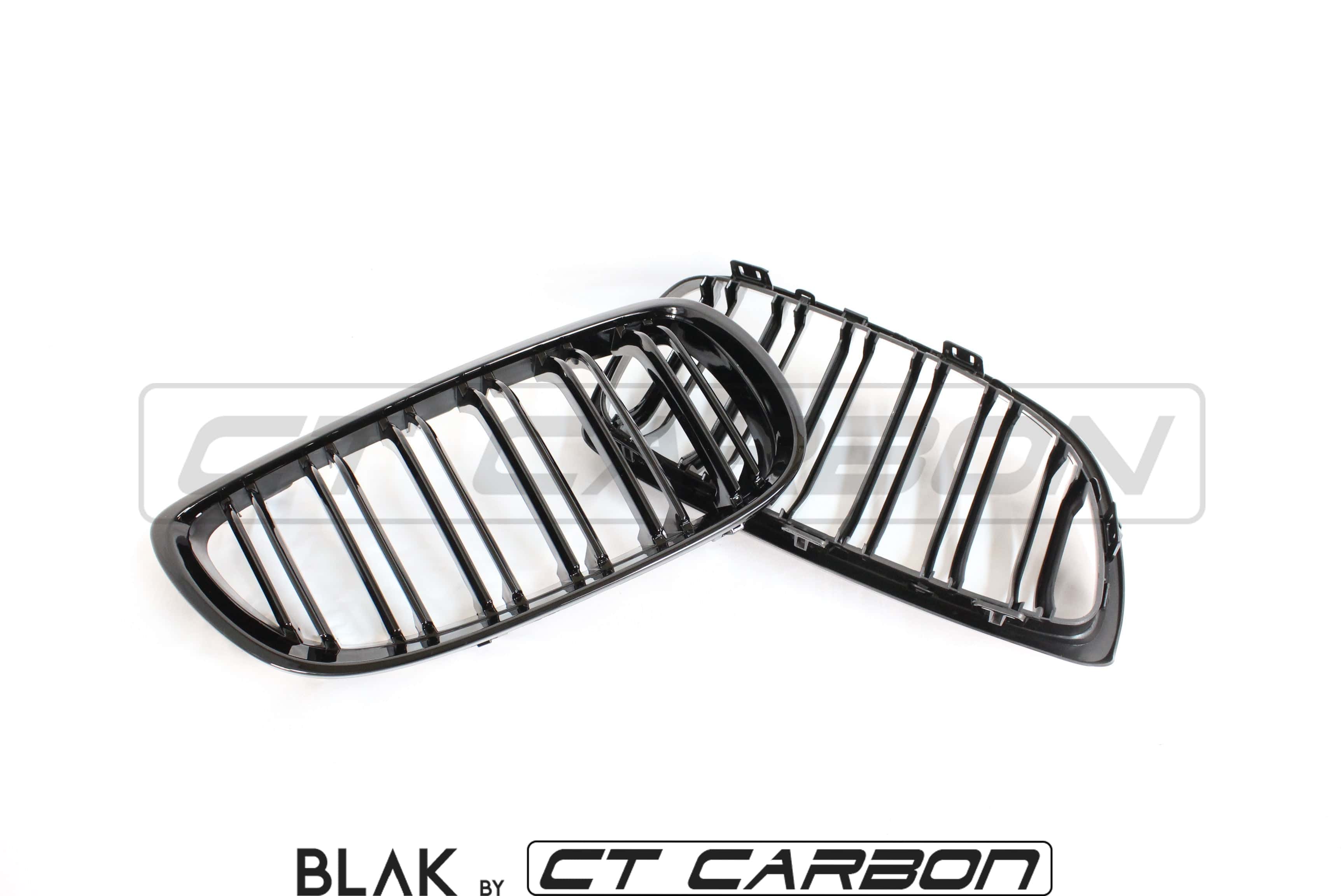 BLAK BY CT Vehicles & Parts BMW M3 / 3 SERIES E92/E93 DOUBLE SLAT BLACK GRILLES - BLAK BY CT CARBON