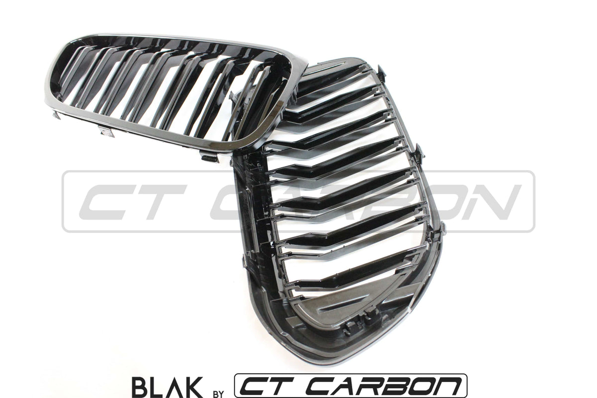 BLAK BY CT Vehicles & Parts BMW M5 F90 / 5 SERIES G30 DOUBLE SLAT BLACK GRILLES - BLAK BY CT CARBON