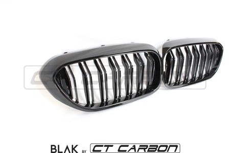 BLAK BY CT Vehicles & Parts BMW M5 F90 / 5 SERIES G30 DOUBLE SLAT BLACK GRILLES - BLAK BY CT CARBON