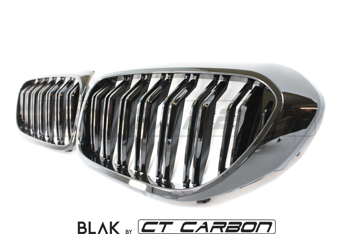 BLAK BY CT Vehicles & Parts BMW M5 F90 / 5 SERIES G30 DOUBLE SLAT BLACK GRILLES - BLAK BY CT CARBON