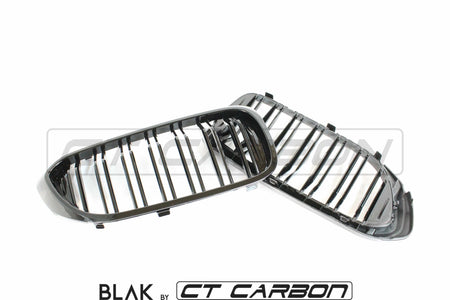 BLAK BY CT Vehicles & Parts BMW M5 F90 / 5 SERIES G30 DOUBLE SLAT BLACK GRILLES - BLAK BY CT CARBON
