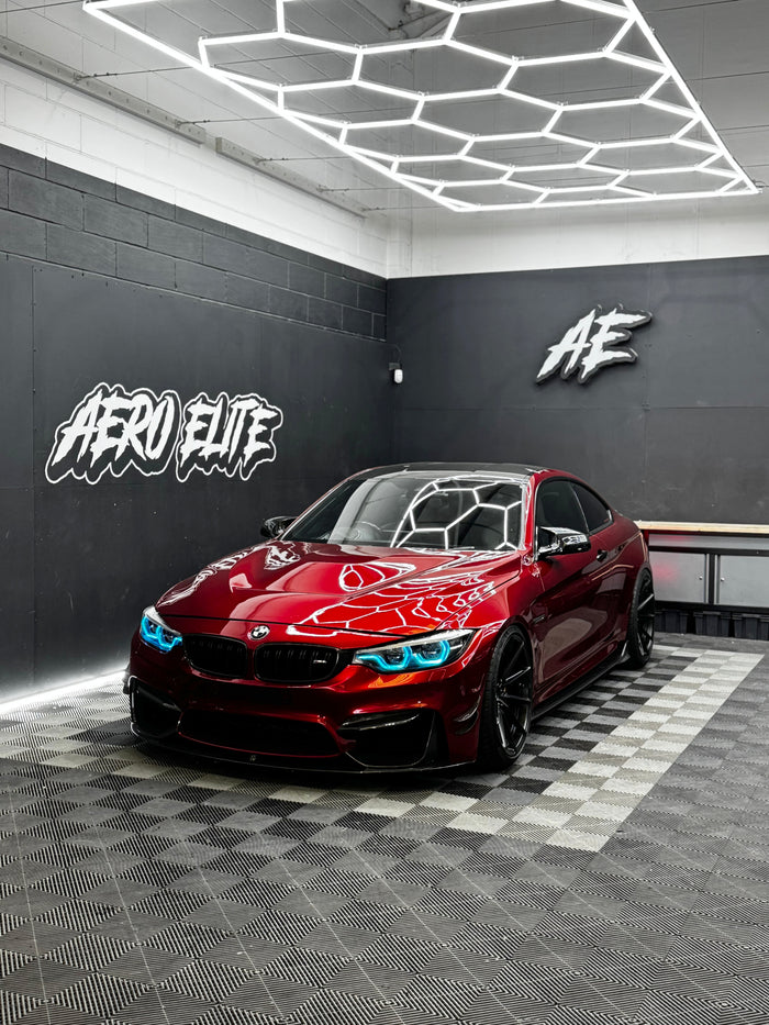 BMW M4 F82 front three-quarter hero shot