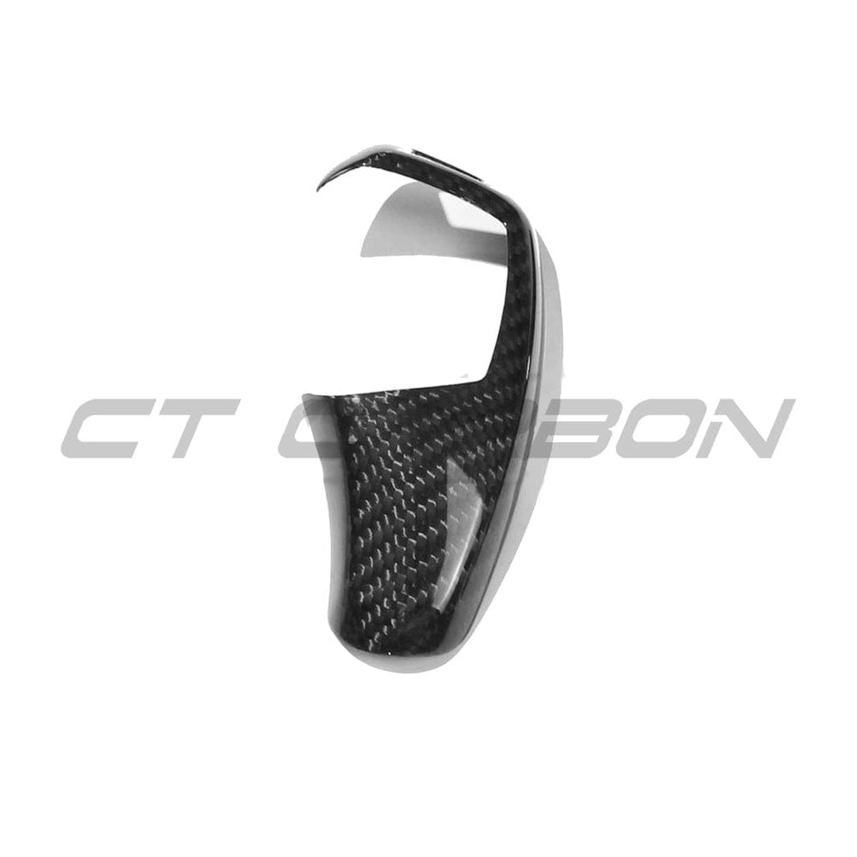 BMW Fxx ZF SHIFTER COVER LHD V1-Accessories-CT CARBON-CT Carbon - High-quality carbon fiber and gloss black aerodynamic parts for premium sports and luxury vehicles.