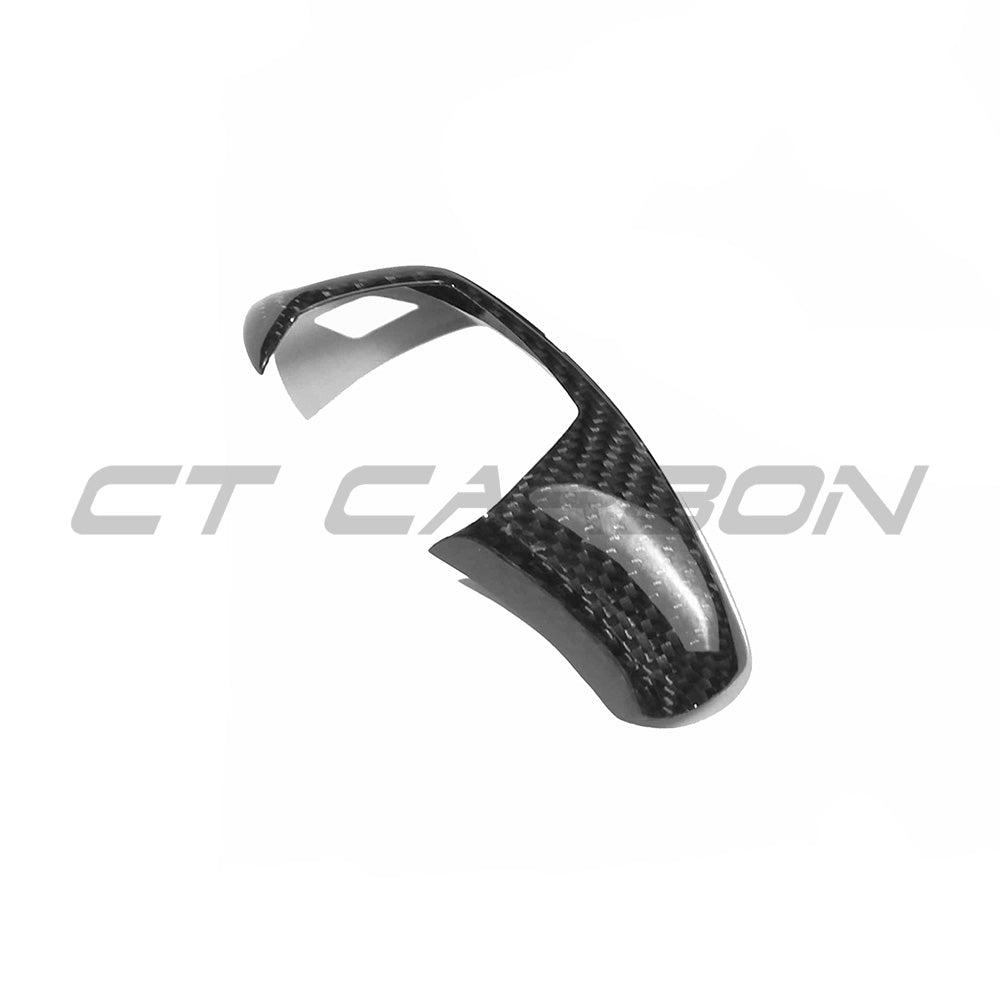 BMW Fxx ZF SHIFTER COVER LHD V1-Accessories-CT CARBON-CT Carbon - High-quality carbon fiber and gloss black aerodynamic parts for premium sports and luxury vehicles.