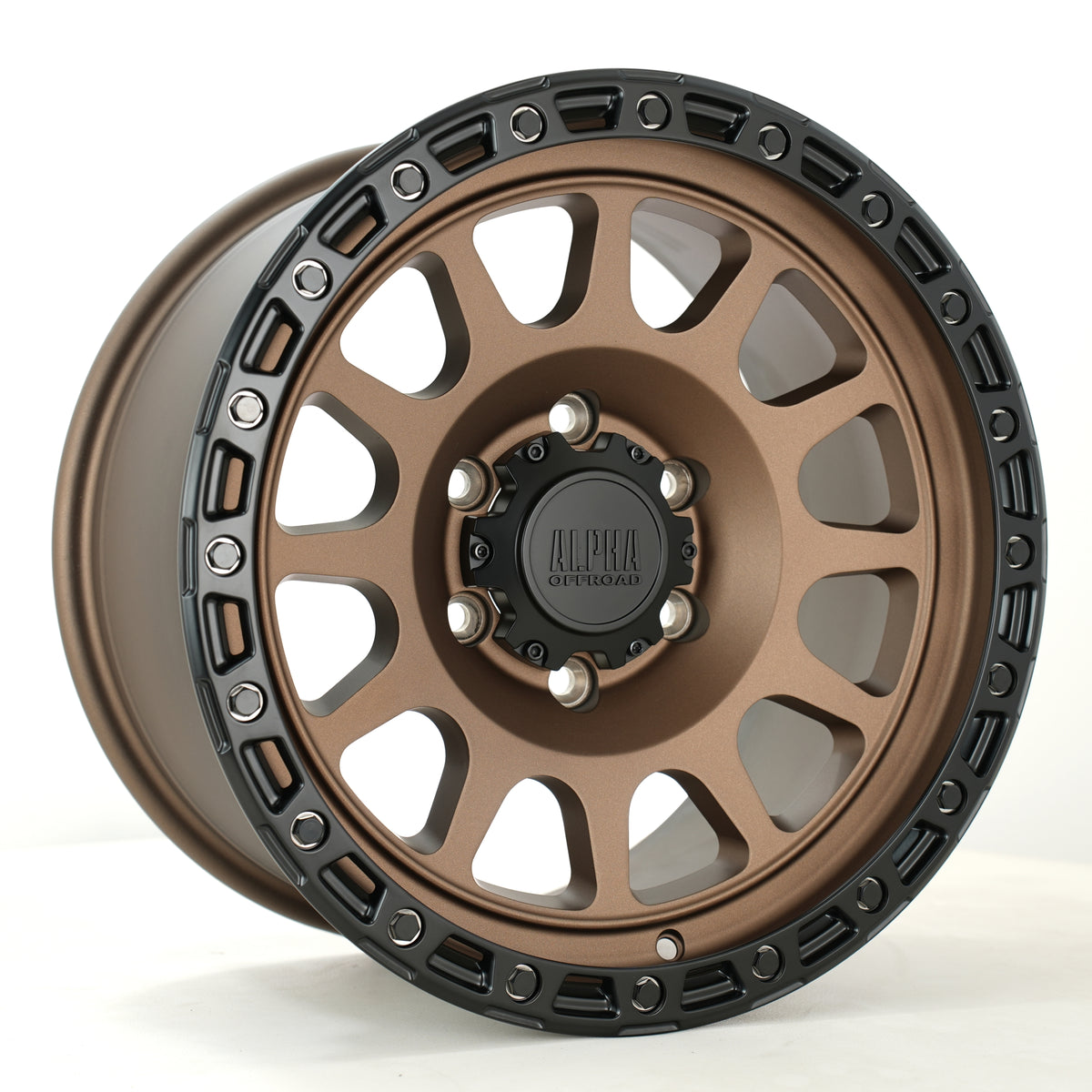 Alpha Offroad Brawler 17x9 ET0 6x139 MbronzeBlklip