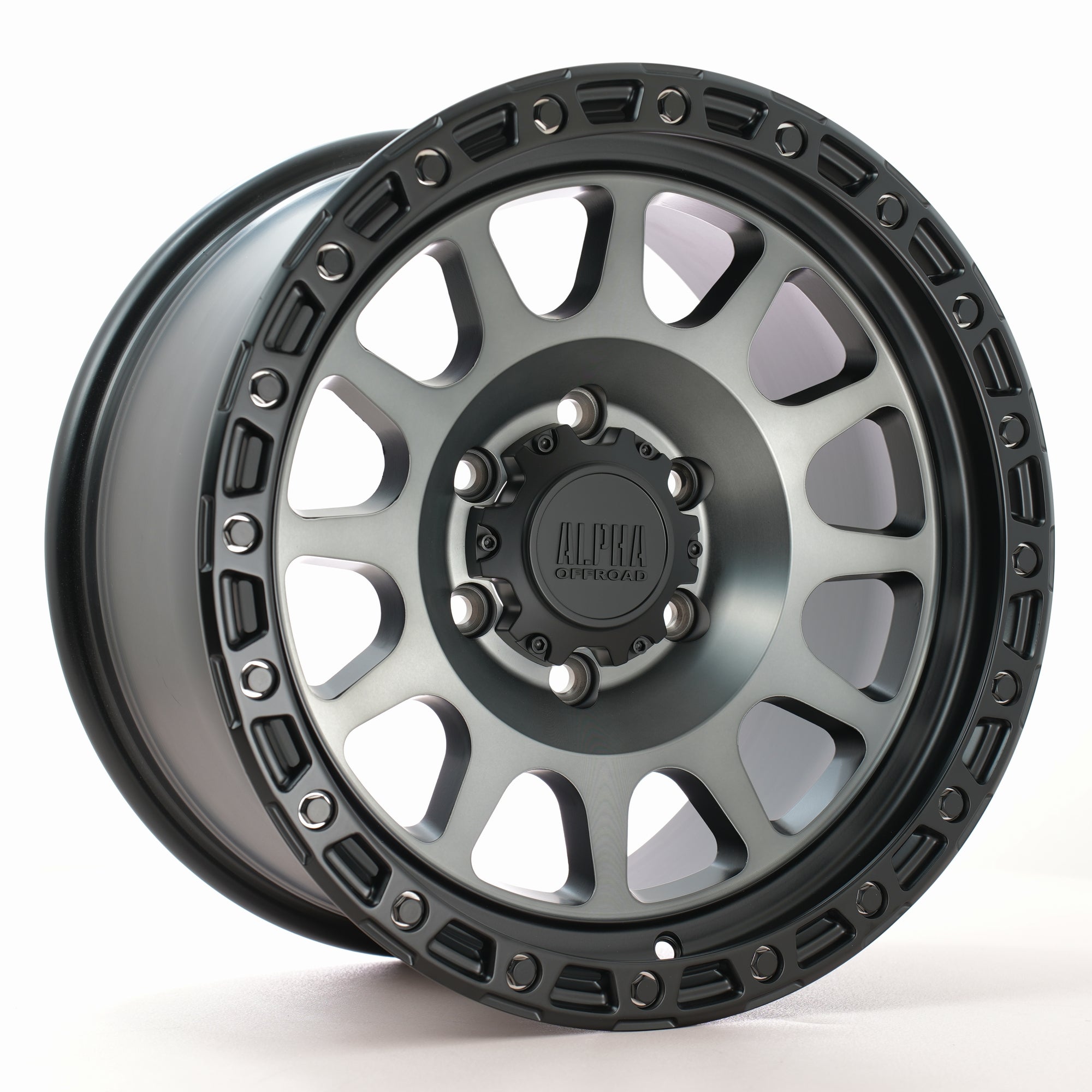 Alpha Offroad Brawler 17x9 ET15 6x139 SBlackMF