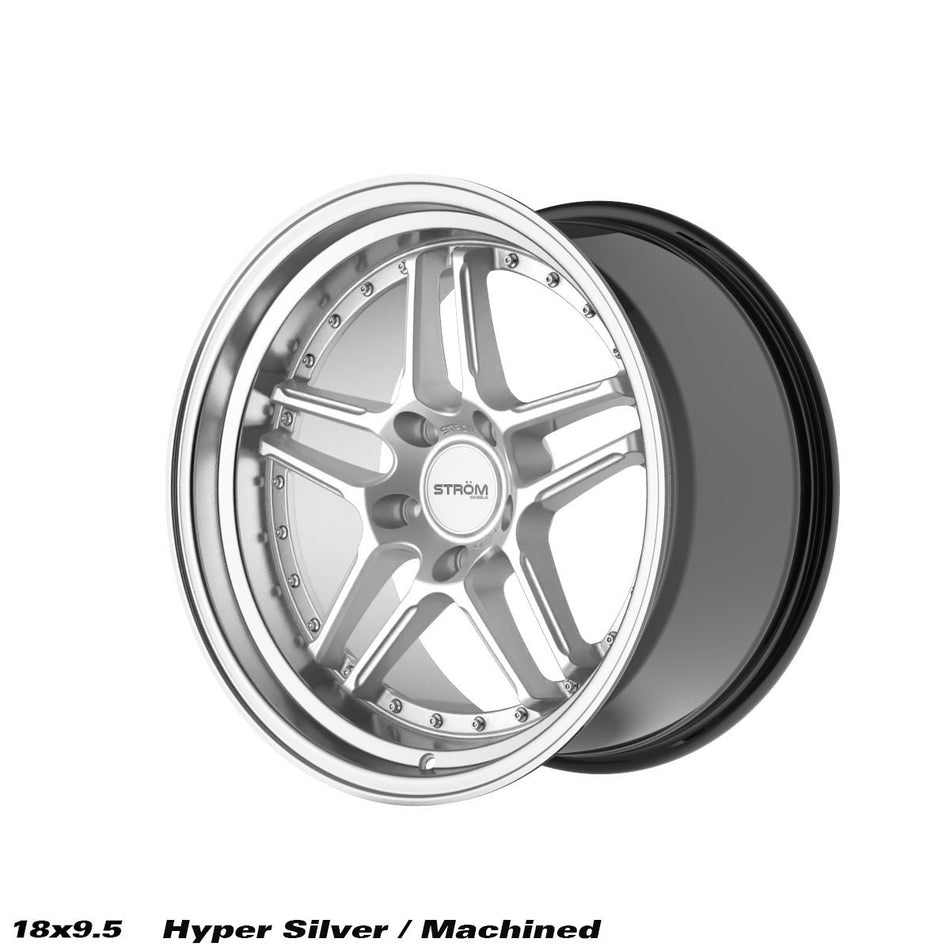 STROM DS-05 18x9.5 ET15 5x114.3 Hyper Silver / Pol