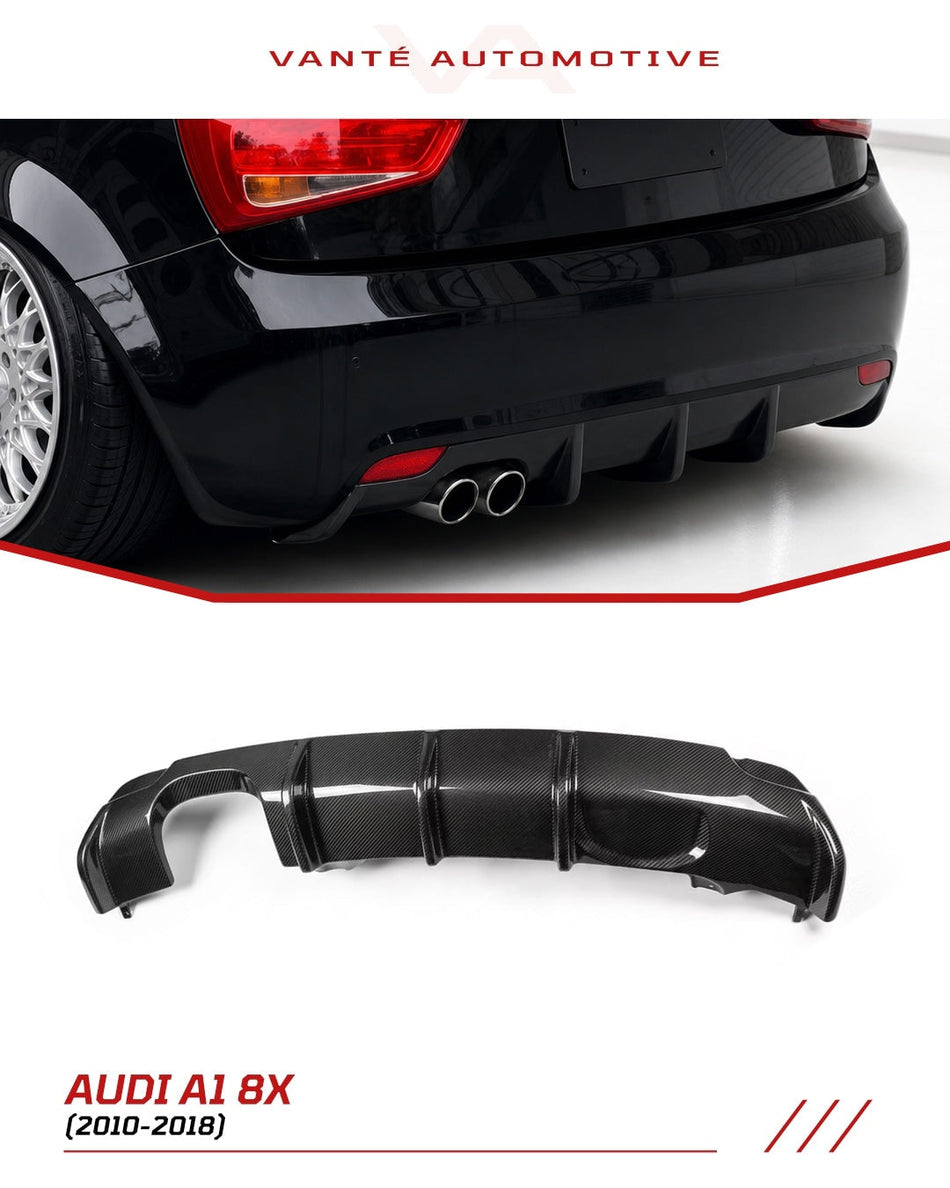 Audi A1 8X Carbon Fibre Rear Diffuser