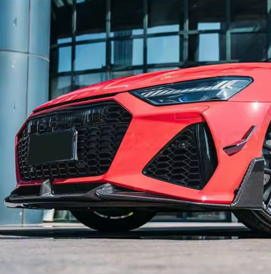 Audi RS6/RS7 C8 Carbon Fiber Front Splitter Lip V2