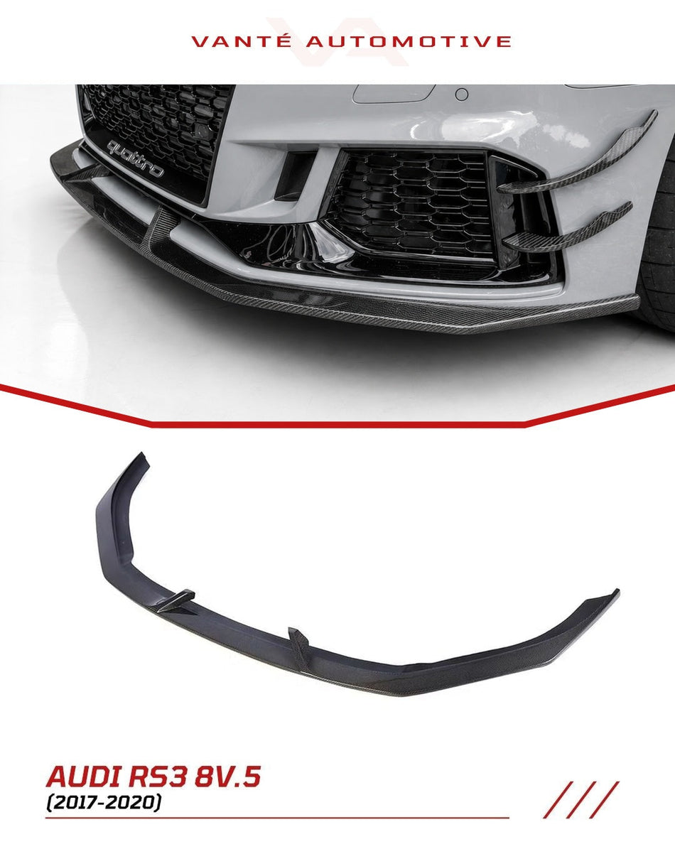 Audi RS3 8V.5 Carbon Fiber Front Bumper Splitter Lip V1
