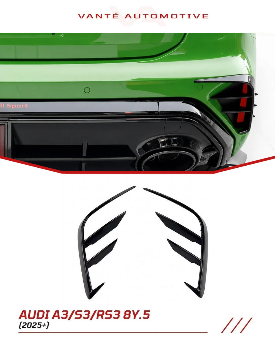 Audi A3/S3/RS3 8Y 2025 Rear Bumper Splitter Diffuser