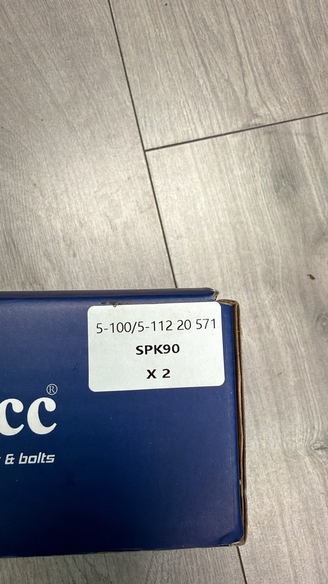 Bimecc box label SPK90, 5-100/5-112 20mm 57.1, x2