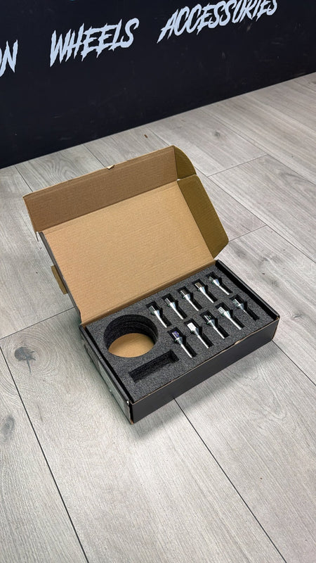 Box label 14125B-S-28: M14x1.25 20pcs, 17mm hex, chrome