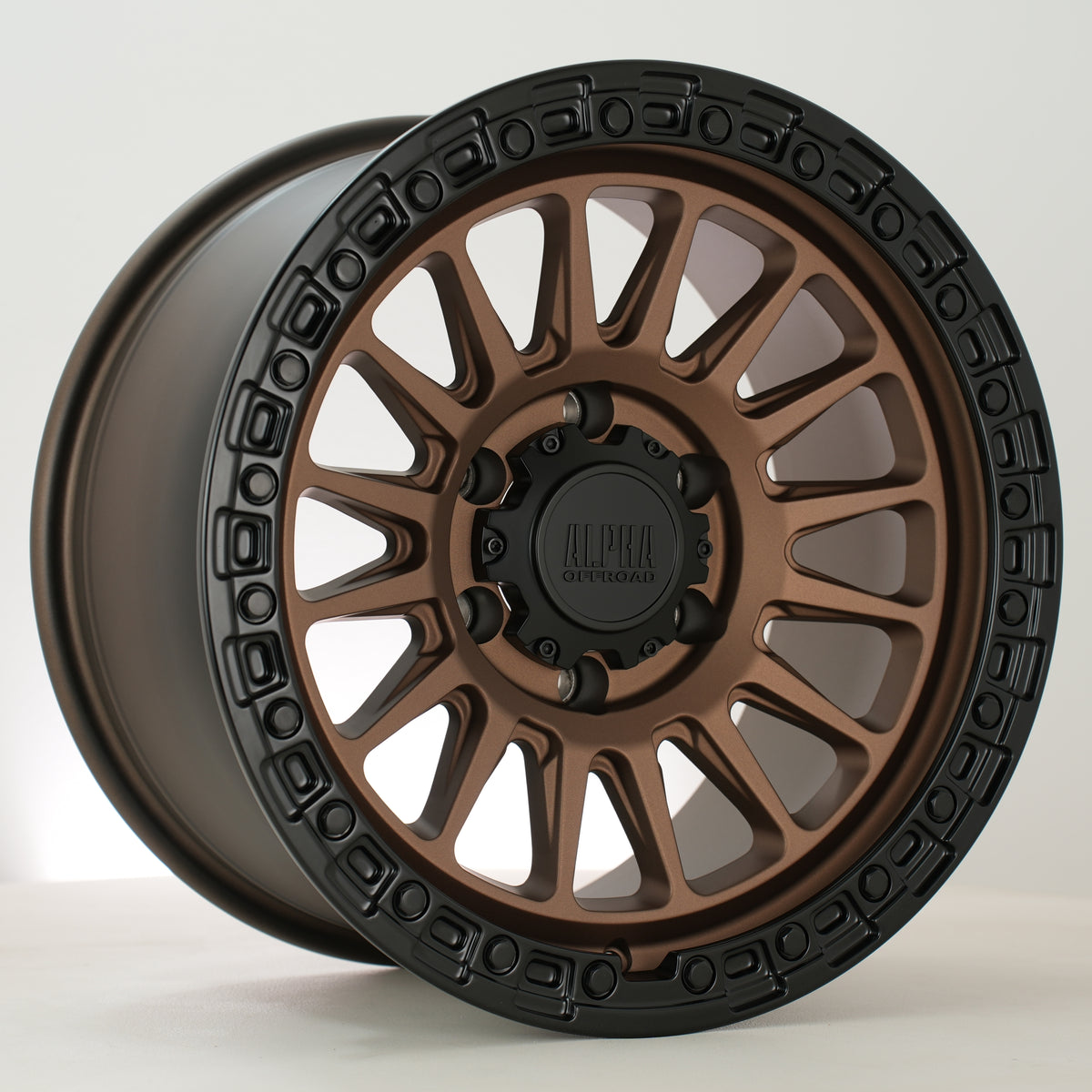Alpha Offroad Combat 17x9 ET0 6x139 MbronzeBlklip