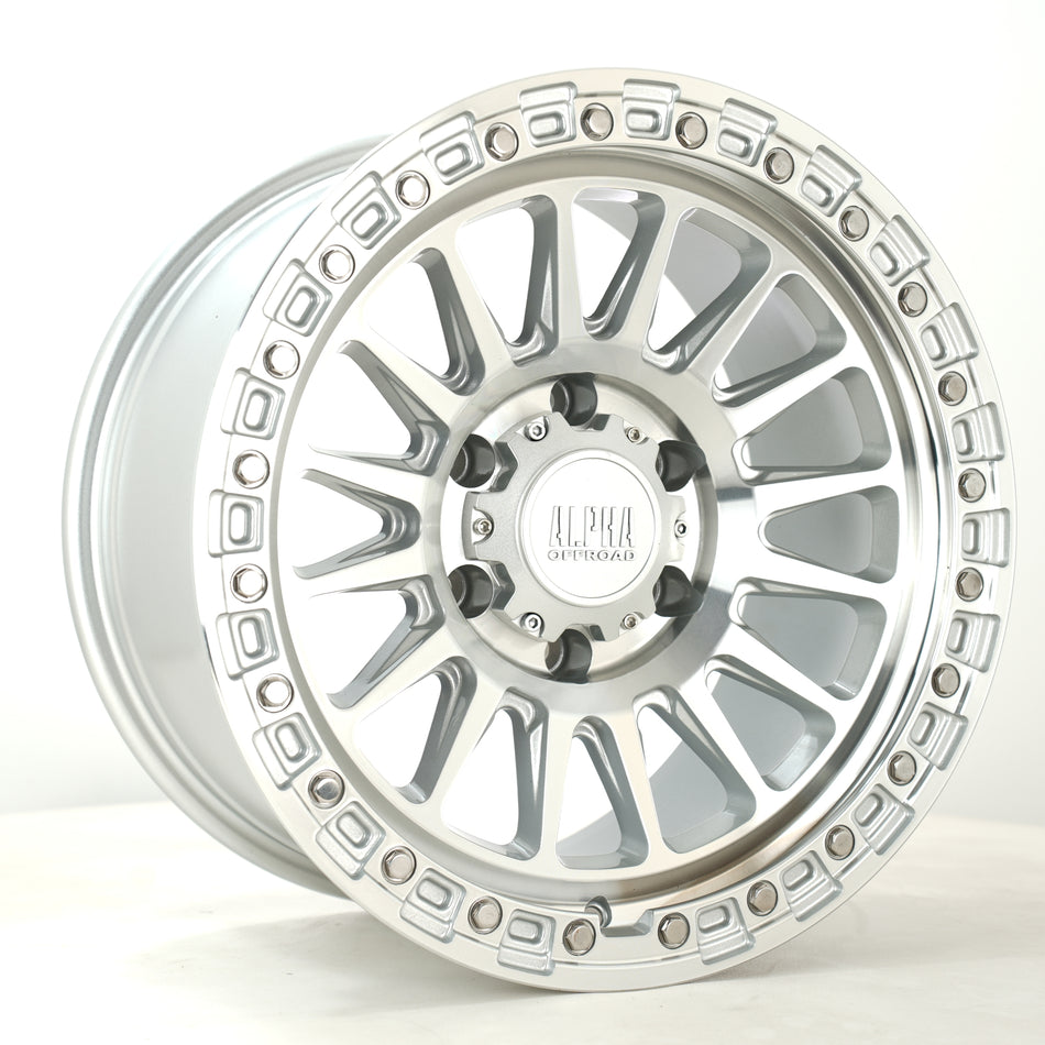 Alpha Offroad Combat 17x9 ET0 6x139 RFSilver