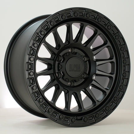 Alpha Offroad Combat 17x9 ET15 6x139 Sblack