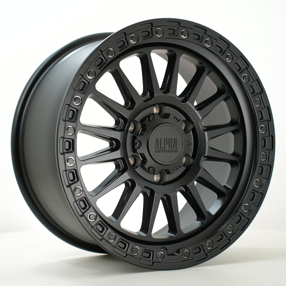 Alpha Offroad Combat 18x9 ET15 6x139 Sblack