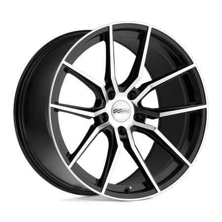 Cray SPIDER 20x9 ET38 5x120 Gloss Black w/ Mirror Cut Face