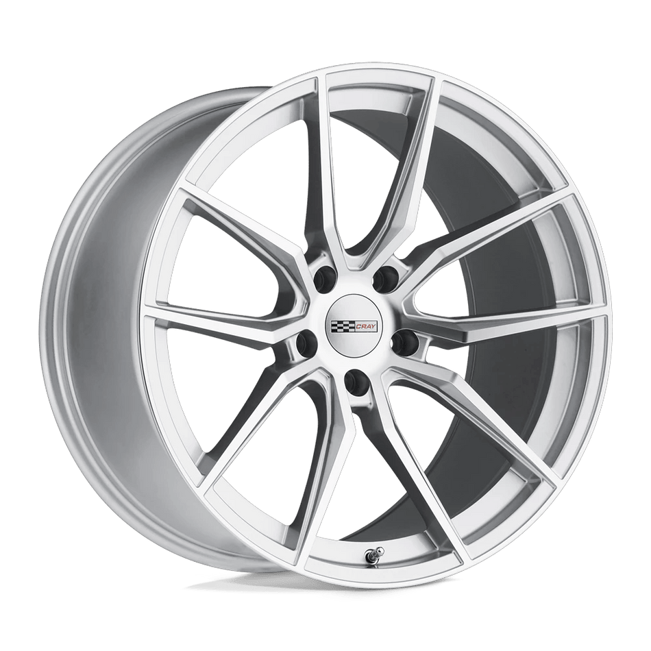 Cray SPIDER 20x9 ET38 5x120 Silver w/ Mirror Cut Face