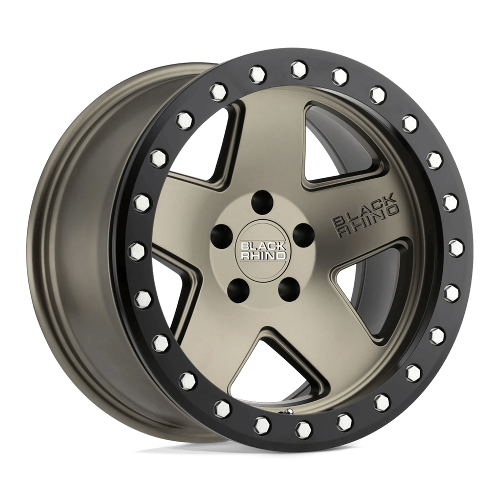Black Rhino Hard Alloys CRAWLER 18x9.5 ET0 5x139.7 Matte Bronze w/ Black Ring