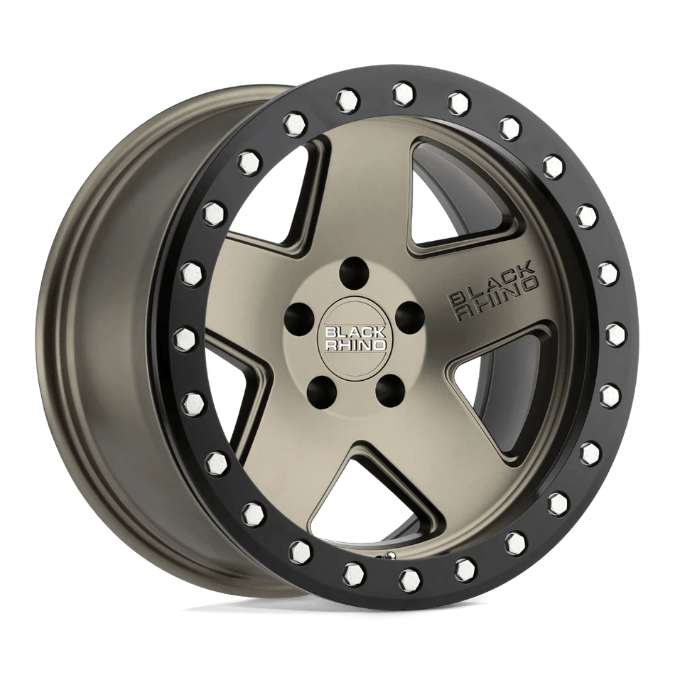 Black Rhino Hard Alloys CRAWLER 18x9.5 ET0 5x139.7 Matte Bronze w/ Black Ring