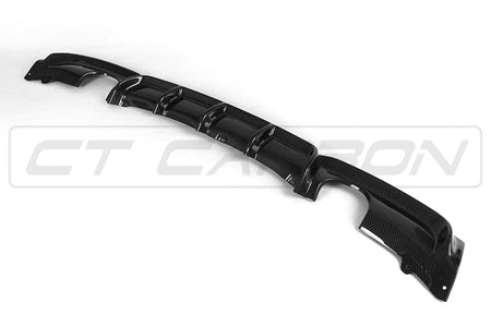 CT CARBON Diffuser BMW F30 3 SERIES CARBON FIBRE DIFFUSER - MP STYLE - DUAL EXHAUST