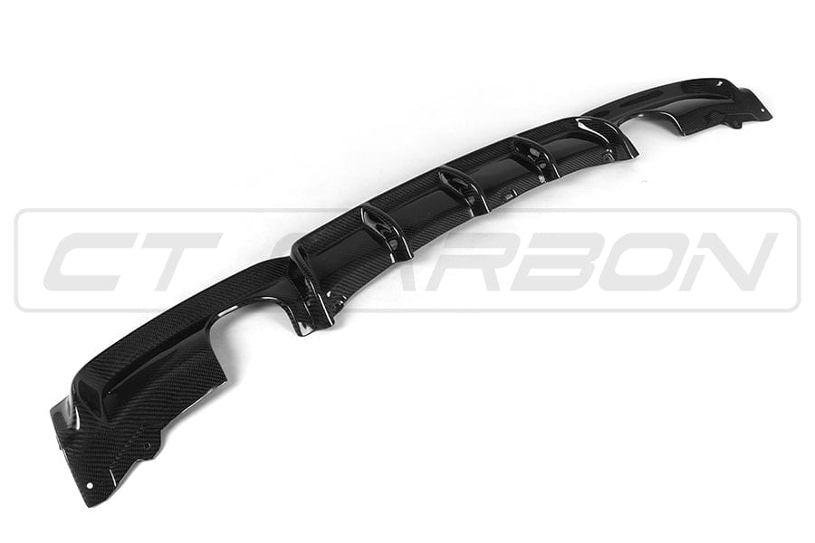 CT CARBON Diffuser BMW F30 3 SERIES CARBON FIBRE DIFFUSER - MP STYLE - DUAL EXHAUST