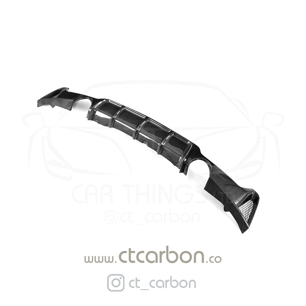 CT CARBON DIFFUSER BMW F32 & F33 4 SERIES CARBON FIBRE DIFFUSER - MP STYLE - DUAL EXHAUST