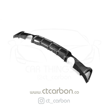 CT CARBON DIFFUSER BMW F32 & F33 4 SERIES CARBON FIBRE DIFFUSER - MP STYLE - DUAL EXHAUST