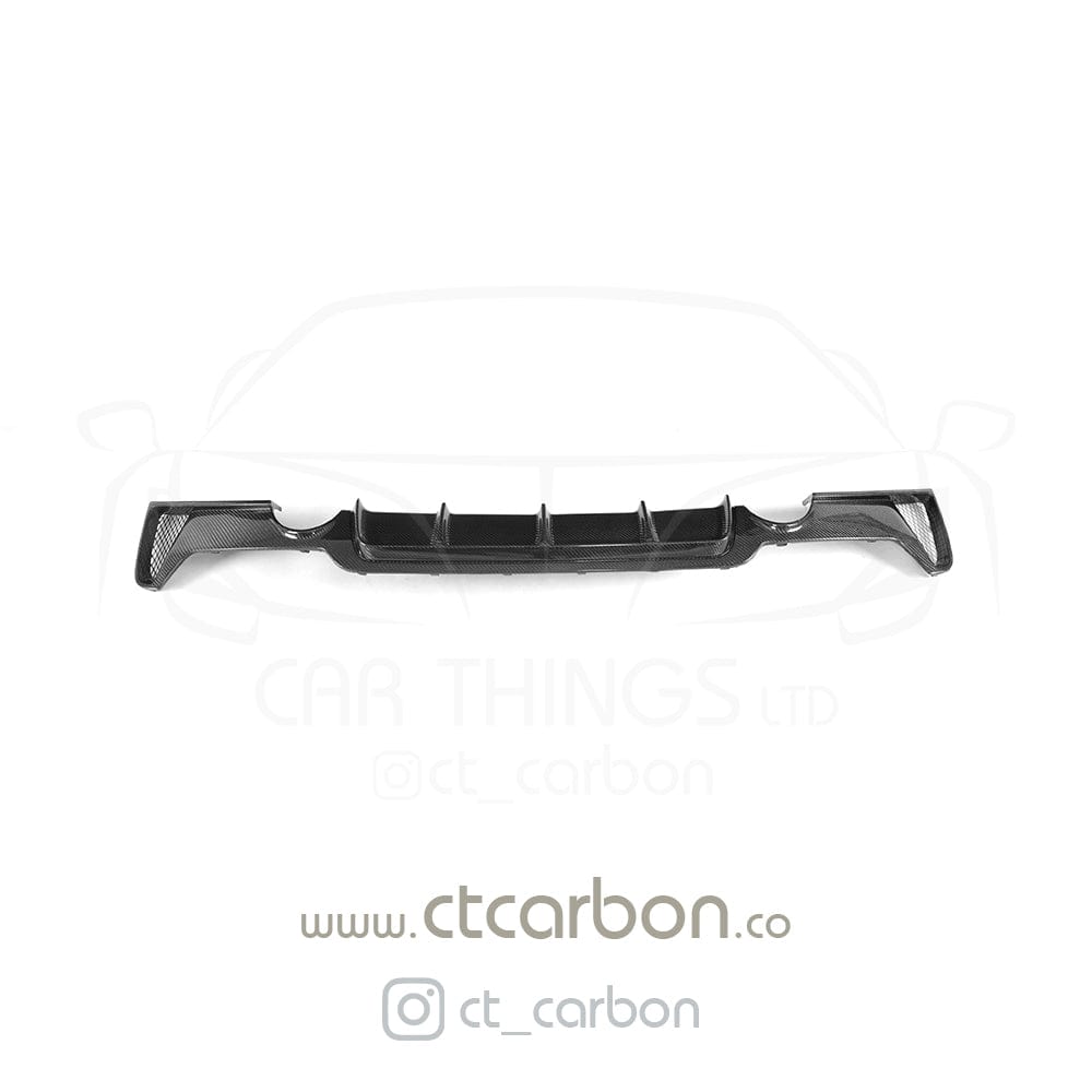 CT CARBON DIFFUSER BMW F32 & F33 4 SERIES CARBON FIBRE DIFFUSER - MP STYLE - DUAL EXHAUST