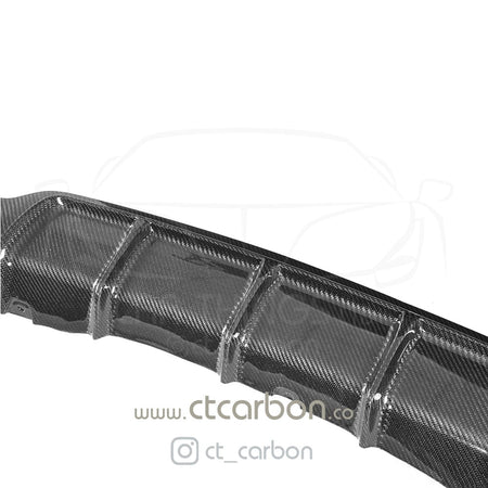 CT CARBON DIFFUSER BMW F32 & F33 4 SERIES CARBON FIBRE DIFFUSER - MP STYLE - DUAL EXHAUST
