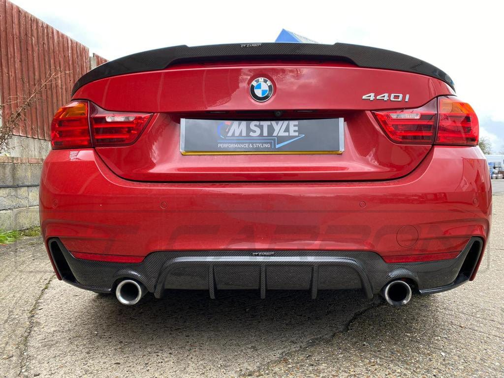 CT CARBON DIFFUSER BMW F32 & F33 4 SERIES CARBON FIBRE DIFFUSER - MP STYLE - DUAL EXHAUST