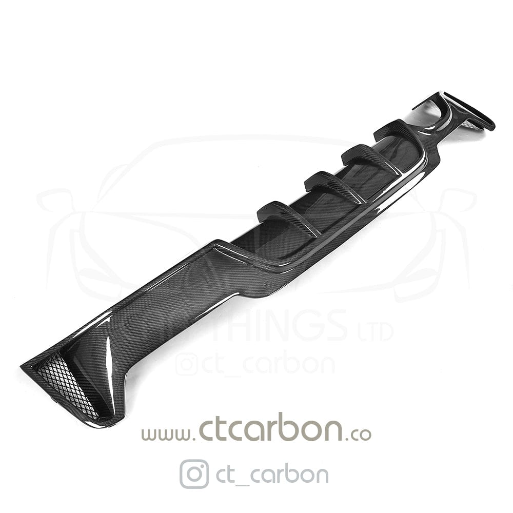 CT CARBON DIFFUSER BMW F32 & F33 4 SERIES CARBON FIBRE DIFFUSER - MP STYLE - TWIN EXHAUST