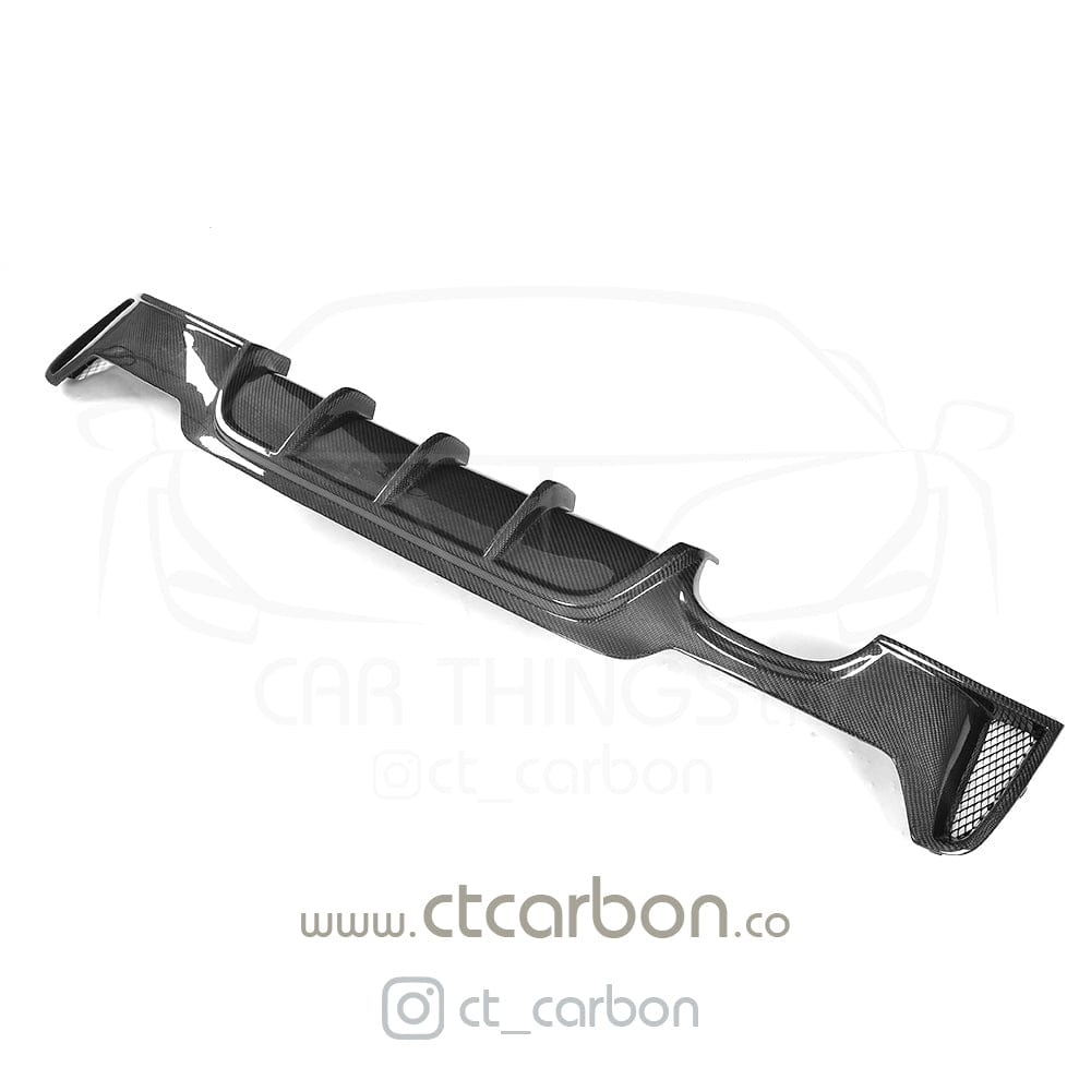 CT CARBON DIFFUSER BMW F32 & F33 4 SERIES CARBON FIBRE DIFFUSER - MP STYLE - TWIN EXHAUST