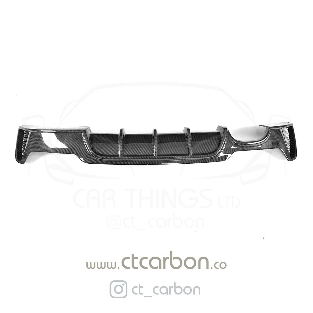 CT CARBON DIFFUSER BMW F32 & F33 4 SERIES CARBON FIBRE DIFFUSER - MP STYLE - TWIN EXHAUST