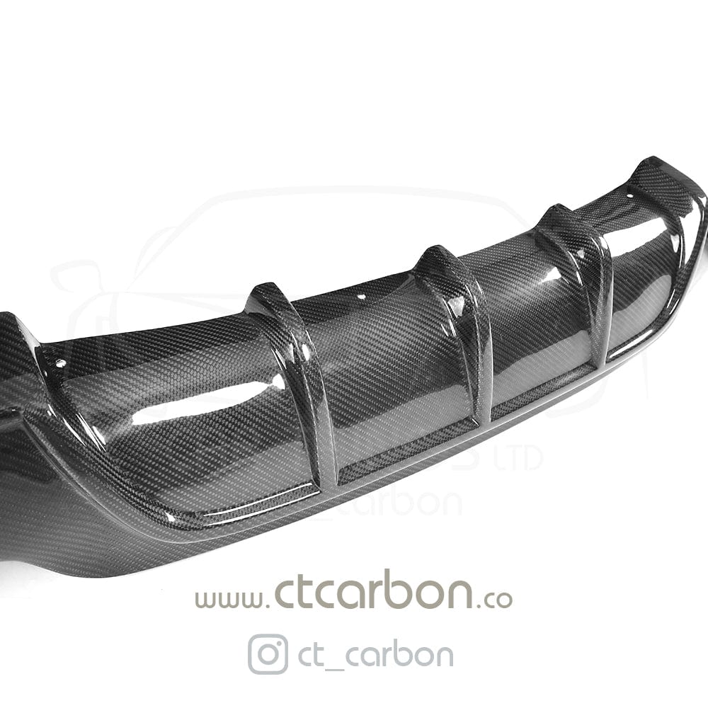 CT CARBON DIFFUSER BMW F32 & F33 4 SERIES CARBON FIBRE DIFFUSER - MP STYLE - TWIN EXHAUST
